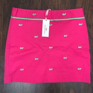 NWT Vineyard Vines Margo Pink Green Whale Skirt 2